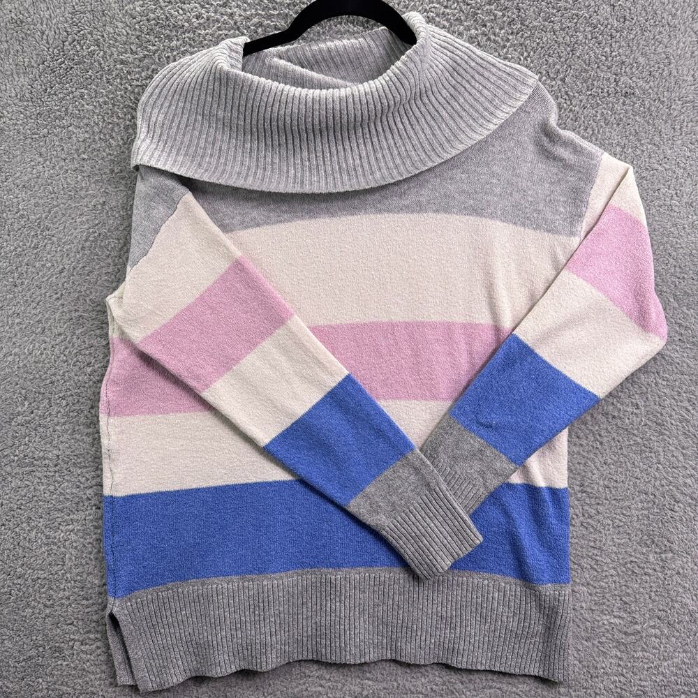 Rachel Zoe Los Angeles New York Women's Colorblock Cowl‎ Neck Sweatshirt XS